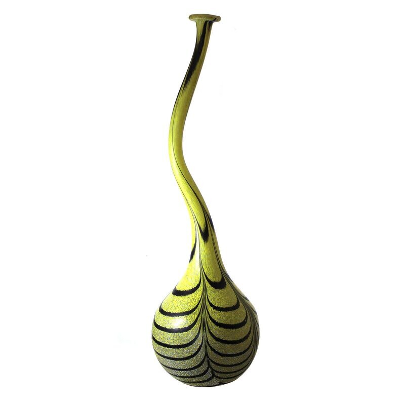 68 cm high vase from the Don Juan series, Kosta Boda Atelier around 1990