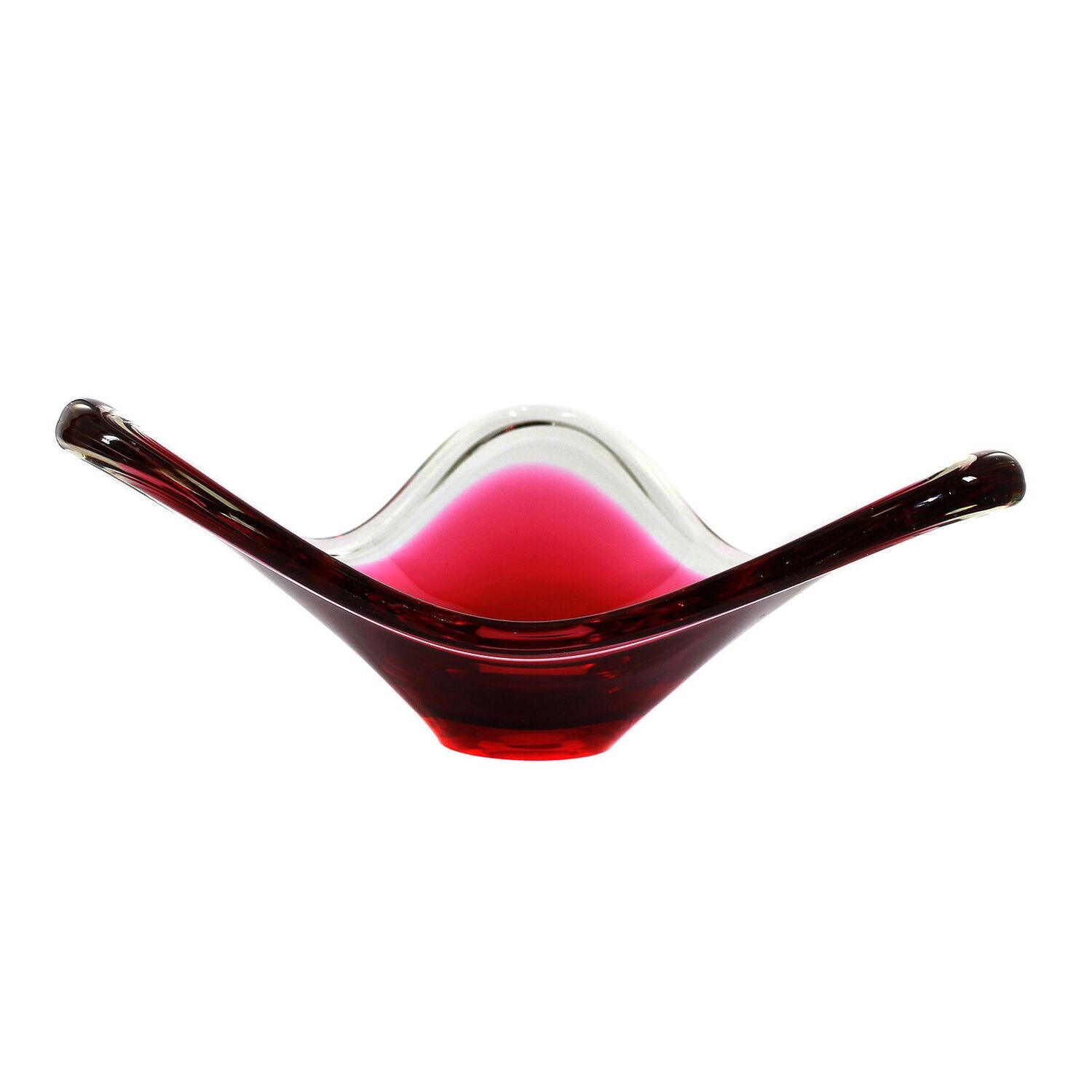 Bowl with pink underlay, Flygsfors in Sweden, duck. Paul Kedelv, Coquille