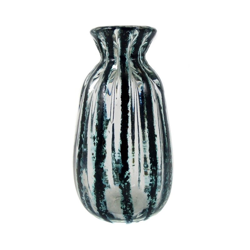 Vase with oxide melts, unique Willy &amp; Erwin, 1987