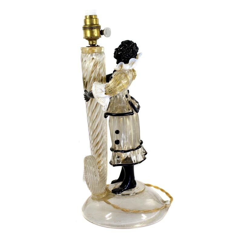 Figural lamp base with cornucopia, Barovier &amp; Co. around 1920-40