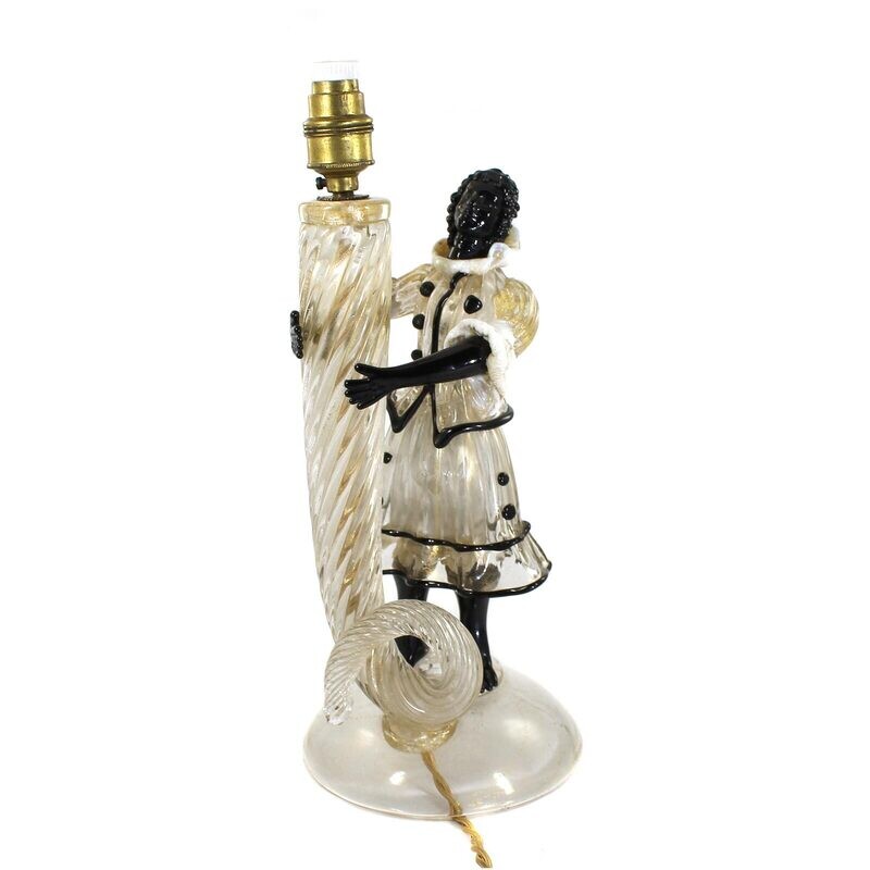 Figural lamp base with cornucopia, Barovier &amp; Co. around 1920-40