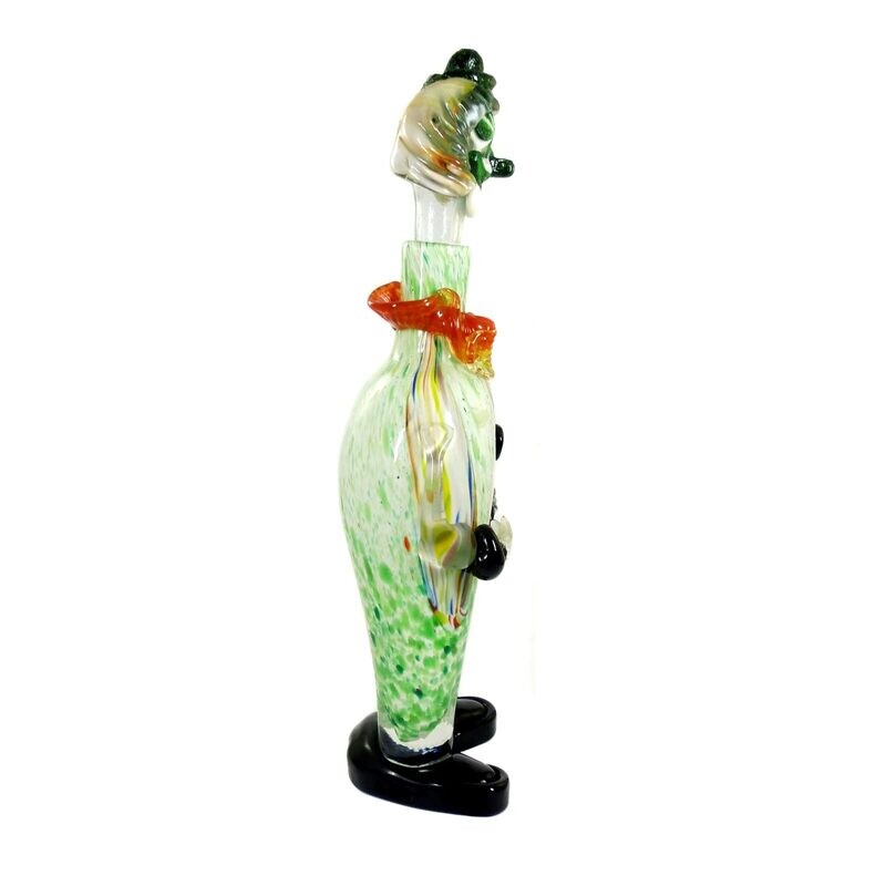 40 cm high Murano clown carafe with stopper around 1950