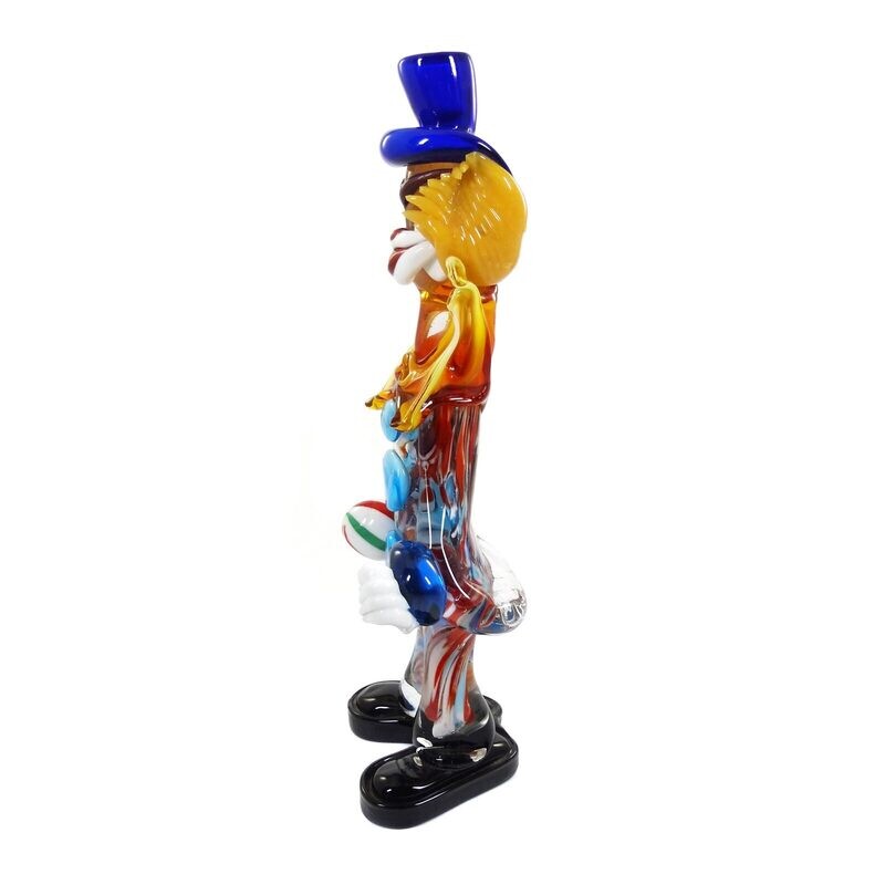 26.5 cm high Murano clown with ball, Murano around 1960-80