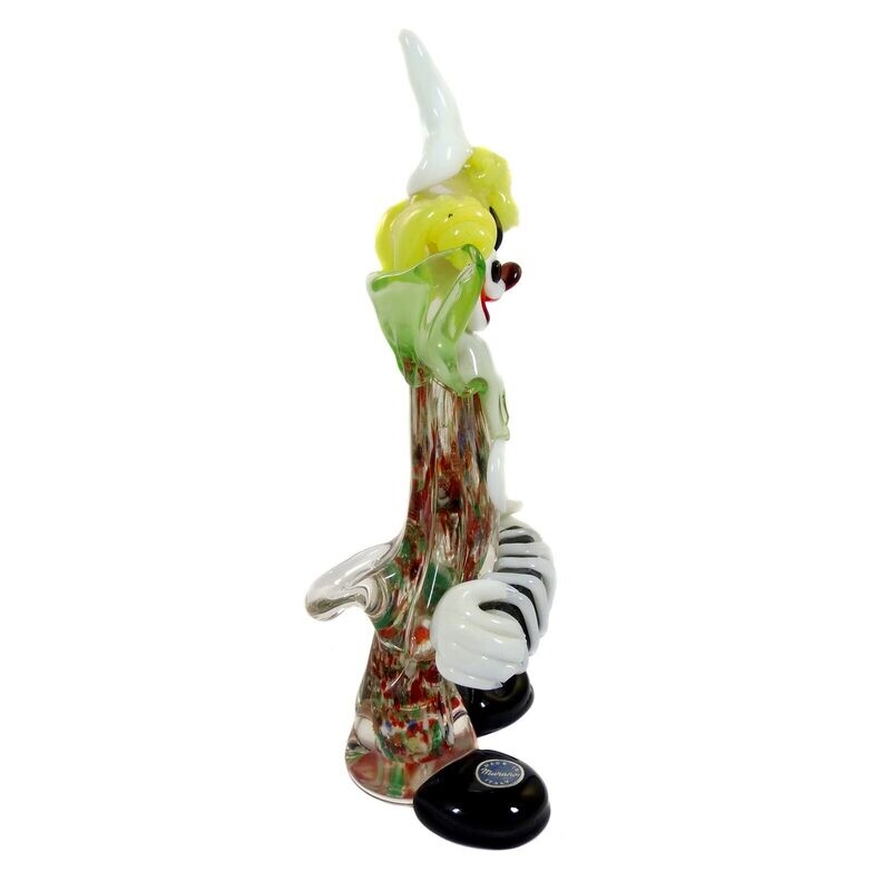 Murano clown with accordion, Murano around 1960-80