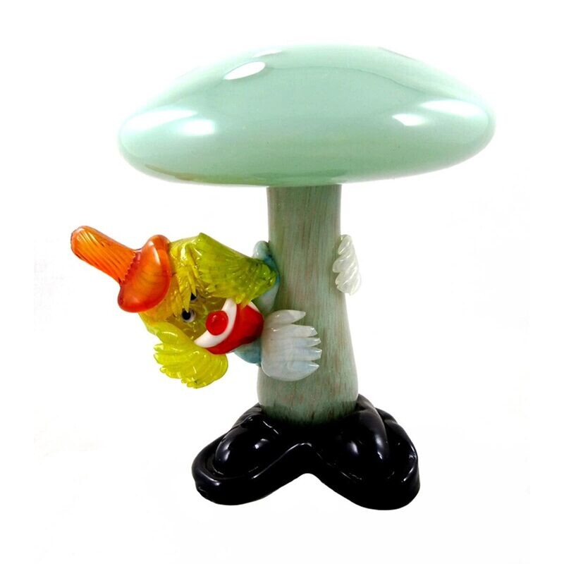 Murano clown under the fly agaric, Cenedese, duck. Antonio da Ros