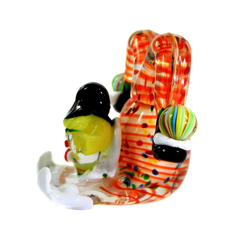 Rare juggling Murano clown with balls, Murano around 1950-70