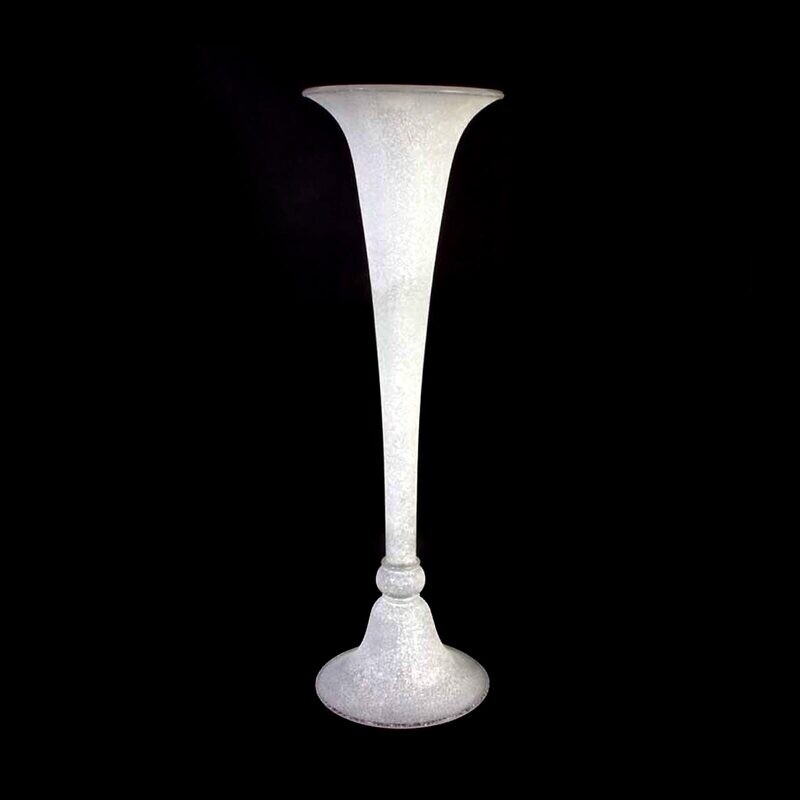 69 cm high floor vase in Scavo technique, Seguso Vetri d&#39;Arte around 1970