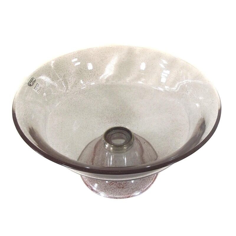 Large glass bowl with powder melts, Seguso Vetri d'Arte around 1970