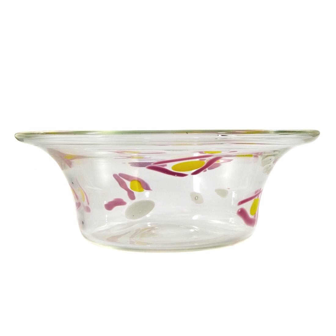 Bowl with dot and rod inclusions, Seguso Vetri d&#39;Arte