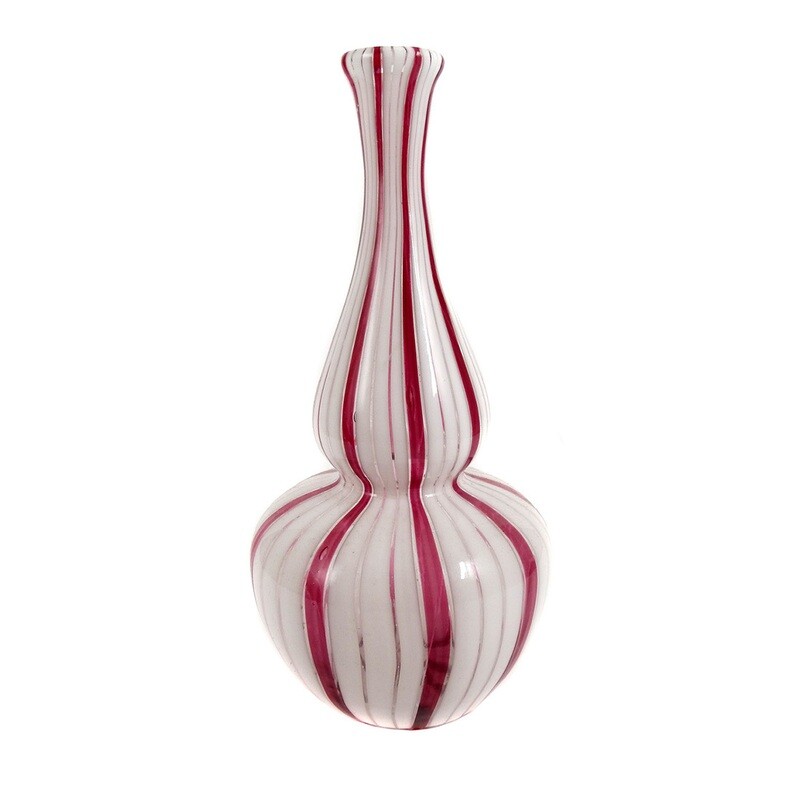 Vase in calabash shape, a canne, Dino Martens or Fulvio Bianconi around 1955