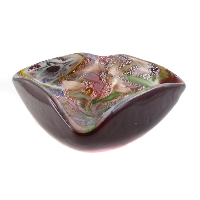 Bowl with Zanfirico sticks &amp; murrines, Rest of the Day, AVEM, 1950s