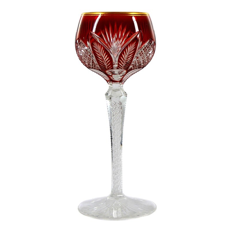 Overlay Roman with aerial filigree, Josephinenhütte, designed by S. Haertel around 1920