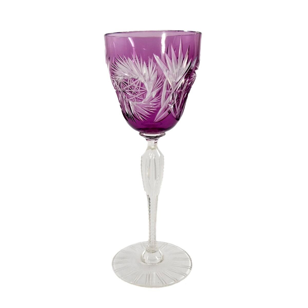 Roman with violet overlay, Nodus with air bubble, Josephinenhütte around 1925-30