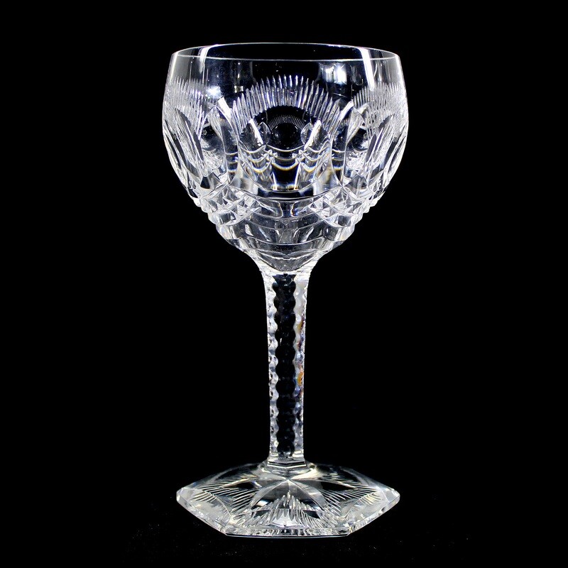 1st of 9. Stem glass made of colorless lead crystal, Josephinenhütte, Diva collection