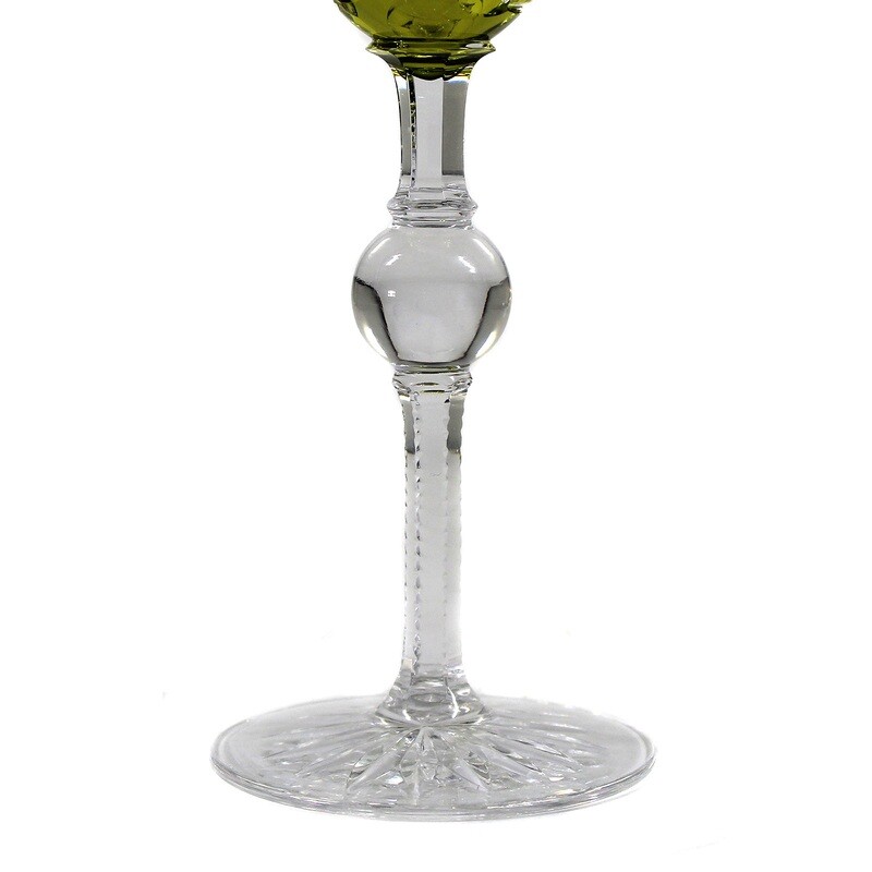 Stem gas with overlay, designed by A. Pfohl, form 200, Josephinenhütte around 1918