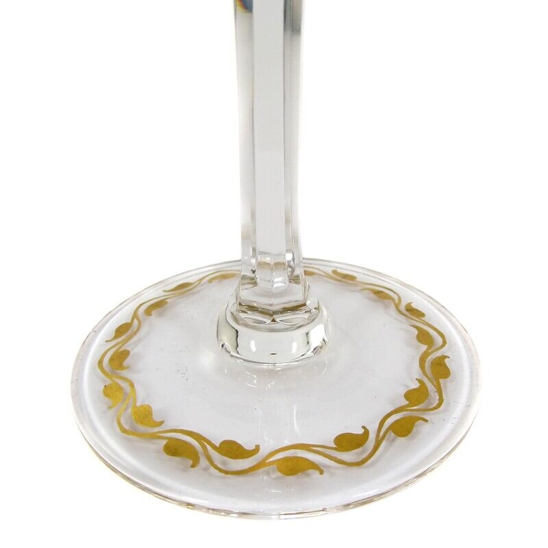 Stem glass with bird of paradise, form 90D, Josephinenhütte, designed by Alexander Pfohl