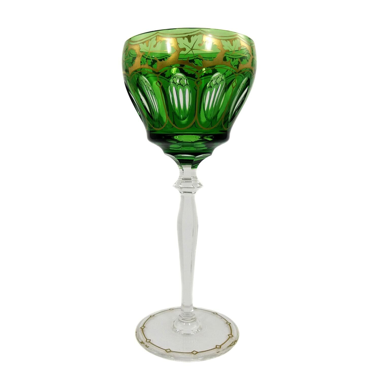 Stem glass, designed by Alexander Pfohl, form 1652, Josephinenhütte around 1920