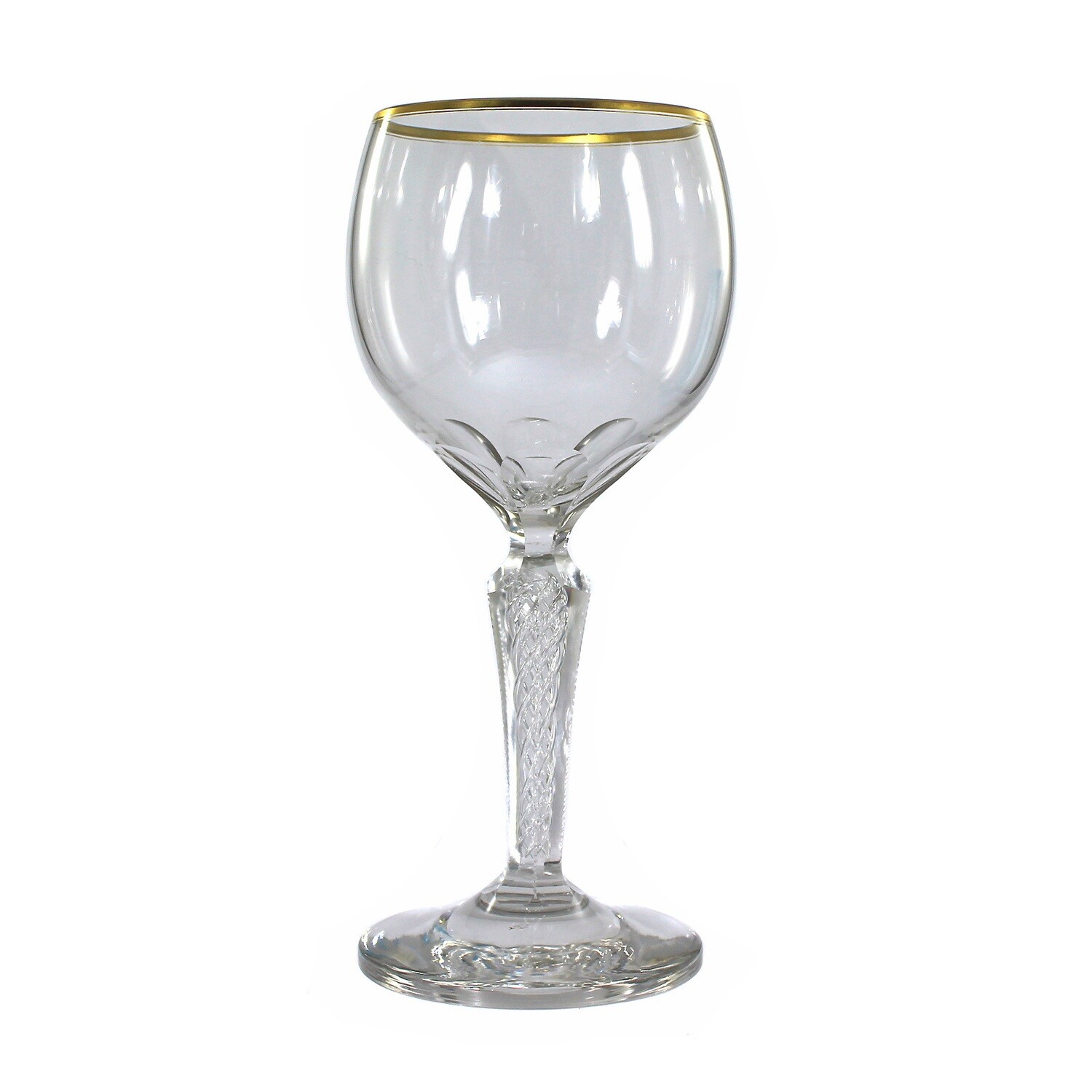 Gr. Ceremonial cup with air filigree, Josephinenhütte, designed by A. Gerlach, signed