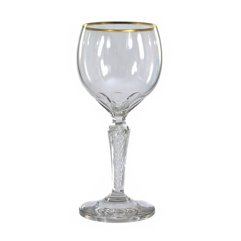 Gr. Ceremonial cup with air filigree, Josephinenhütte, designed by A. Gerlach, signed