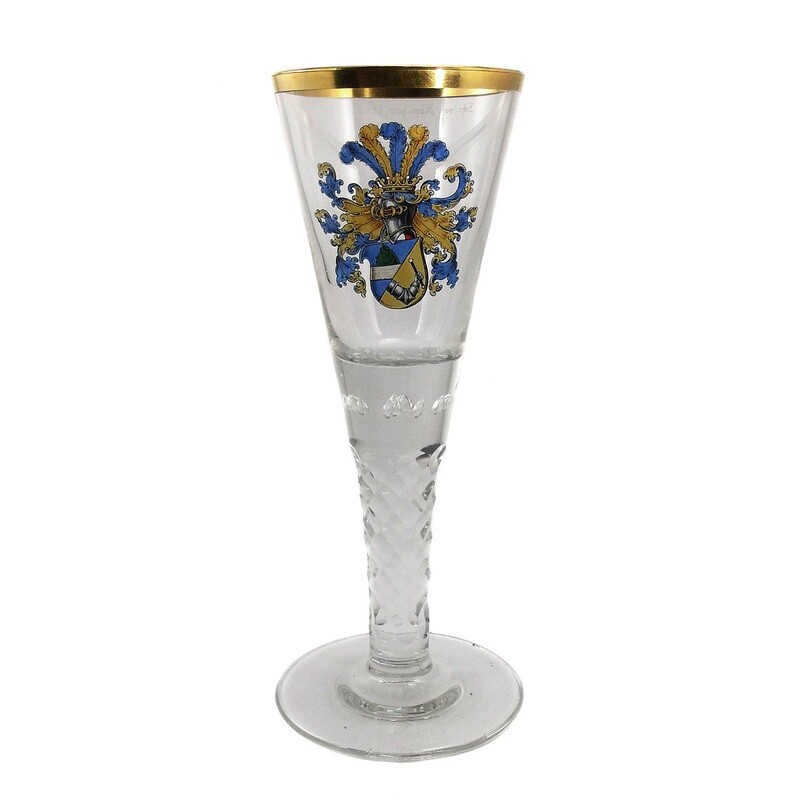 Cup with painted coat of arms, designed by Arthur Gerlach, form 107, Gebr. Goedecke