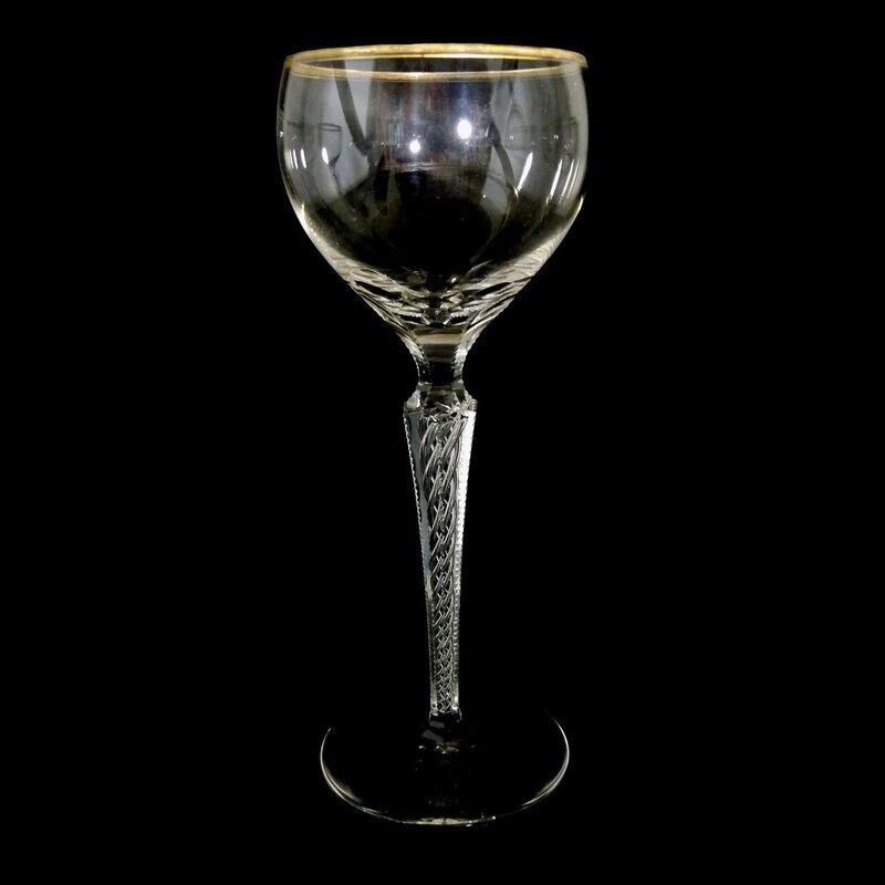 1st of 9th wine glass with air filigree, Josephinenhütte, draft A Gerlach around 1897