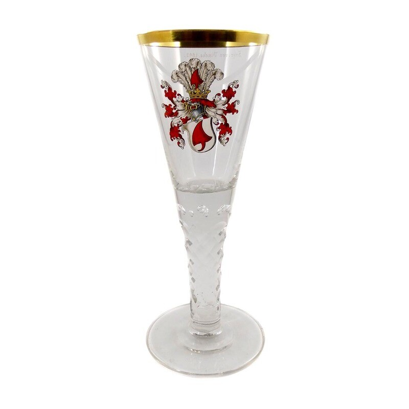 Cup with painted coat of arms, designed by Arthur Gerlach, form 107, Gebr. Goedecke