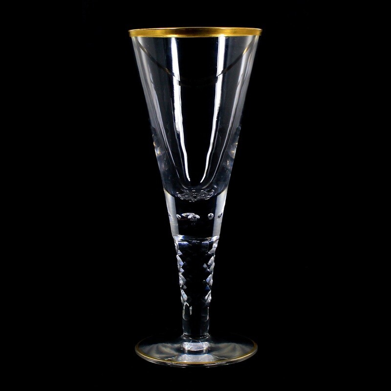 23 cm high cup with pierced air bubbles, Josephinenhütte around 1890-1900