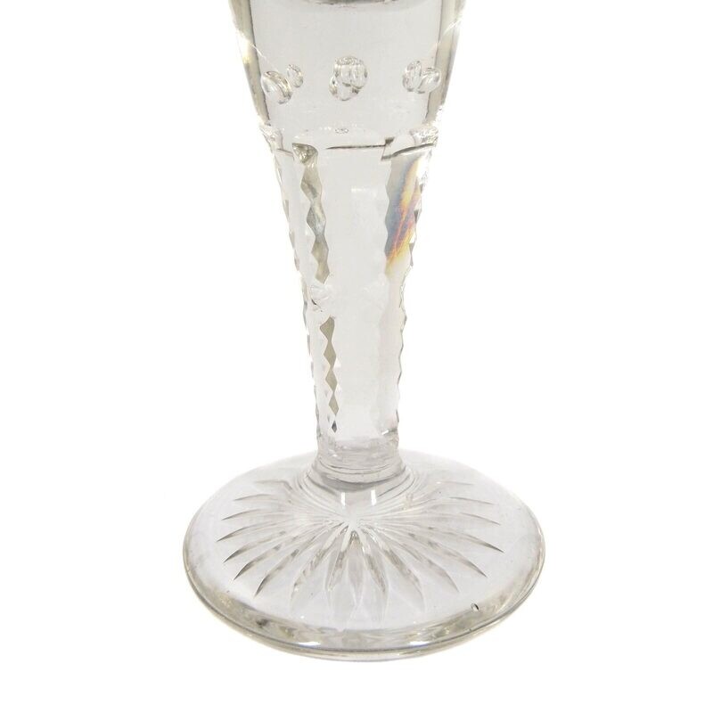 Small cup with pierced air bubbles &amp; decorative cut decoration, Josephinenhütte