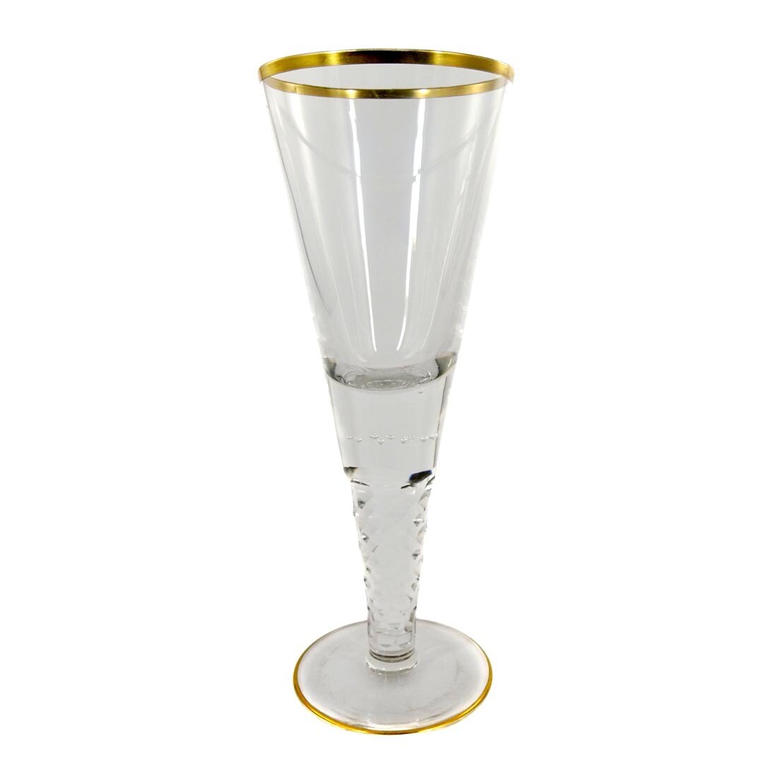Large cup with prism-faceted shaft, Josephinenhütte, A.Gerlach around 1900