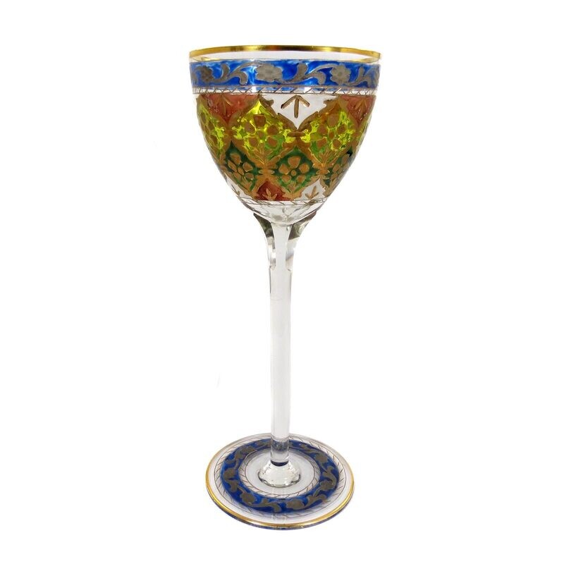 Stem glass Jodhpur, Josephinenhütte / Heckert, designed by Franz Reuleaux around 1900