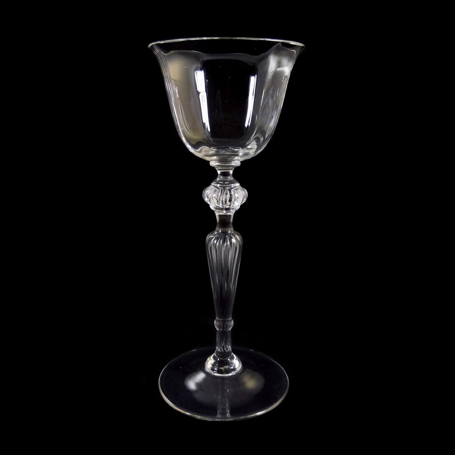 Stem glass with air beads, Josephinenhütte, Graham &amp; Zenker around 1910