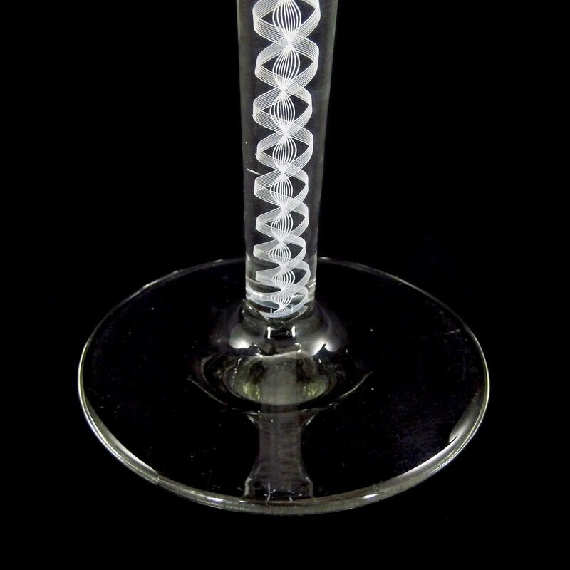 Thread glass cup with lace filigree &amp; silver medallion, KYN Berlin 1908, Josephinenhütte