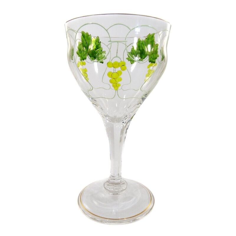 Funnel cup with enamel painting, Fritz Heckert, designed by Ludwig Sütterlin around 1903