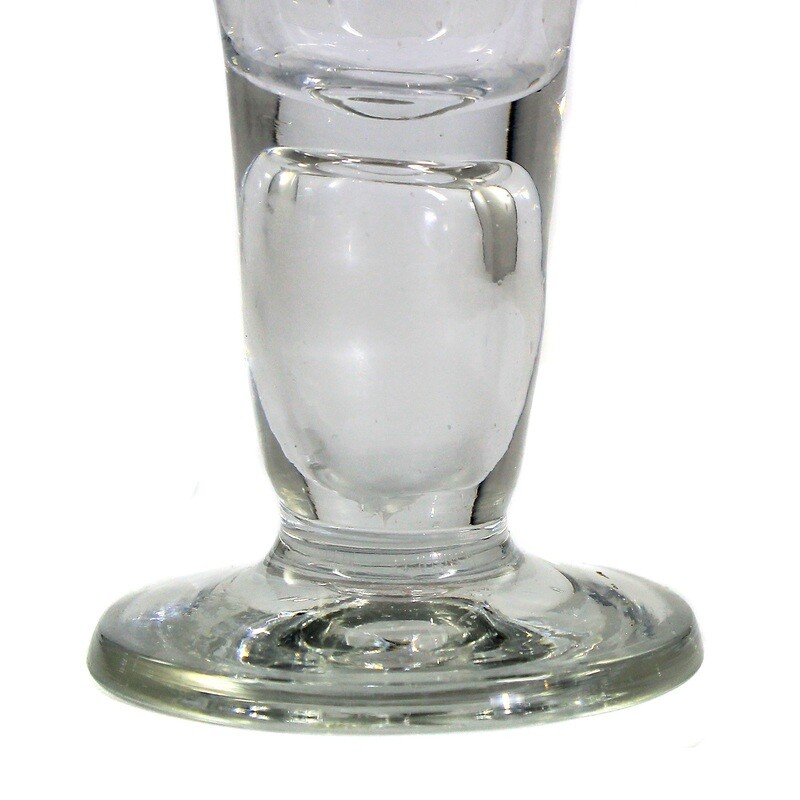 North German coachman's stump with pierced air bubble, mid-19th century.