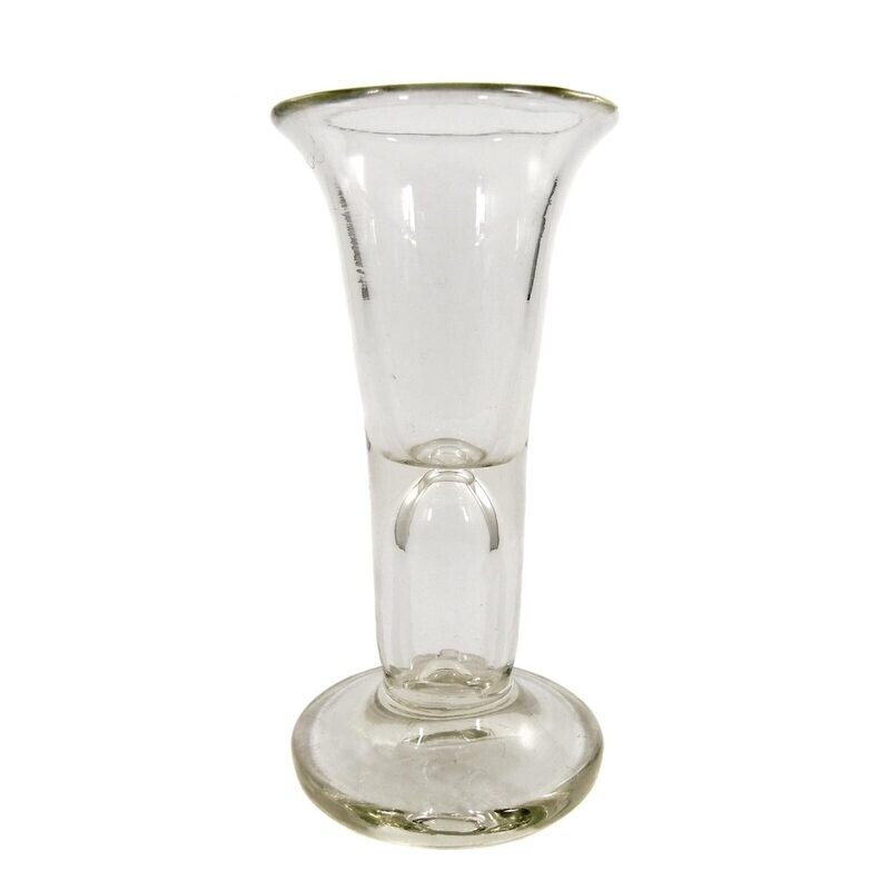 Shot glass with a pierced air bubble, 1st half of the 19th century.
