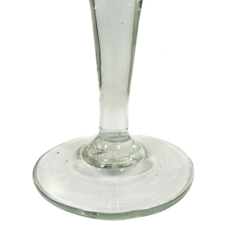 Goblet glass with floral gold painting, Giant Mountains 1/4 of the 19th century.