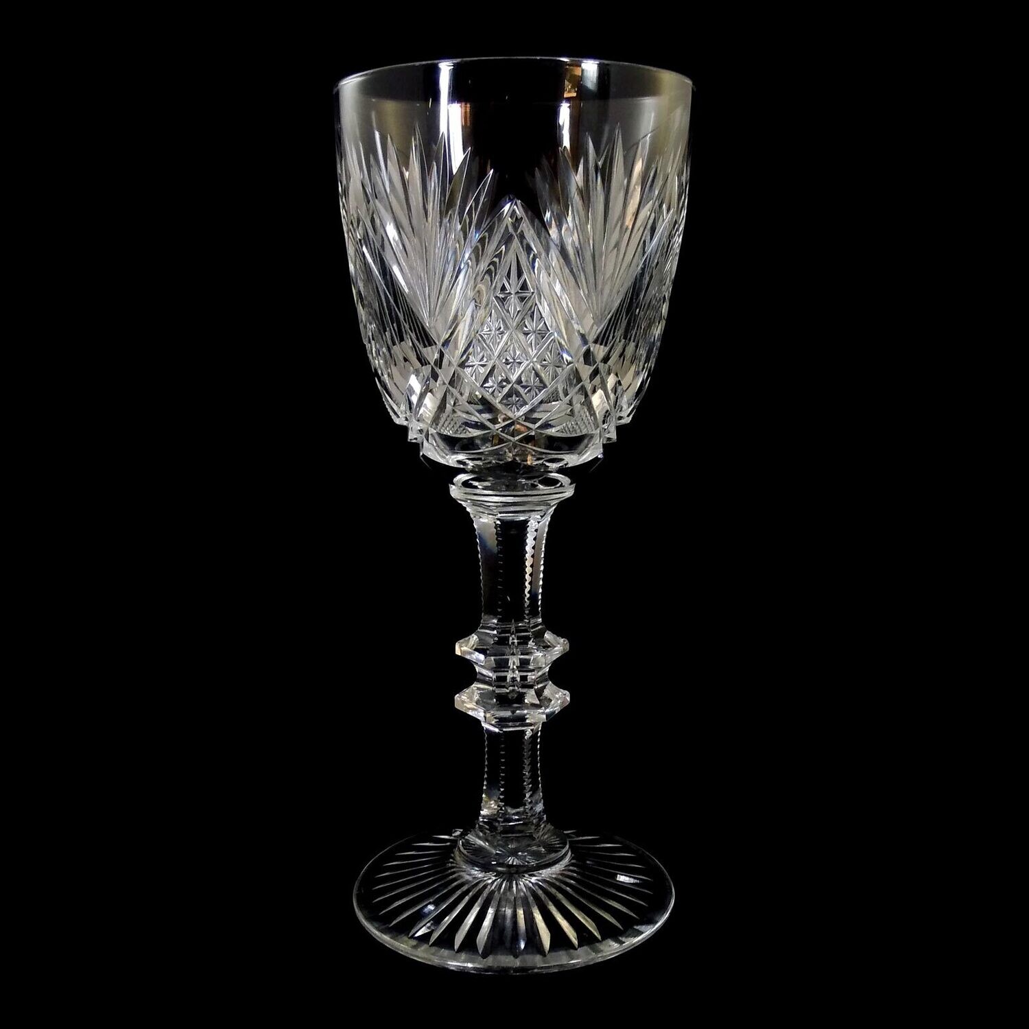Large cup with rich cut, Val St. Lambert, model Germania around 1905