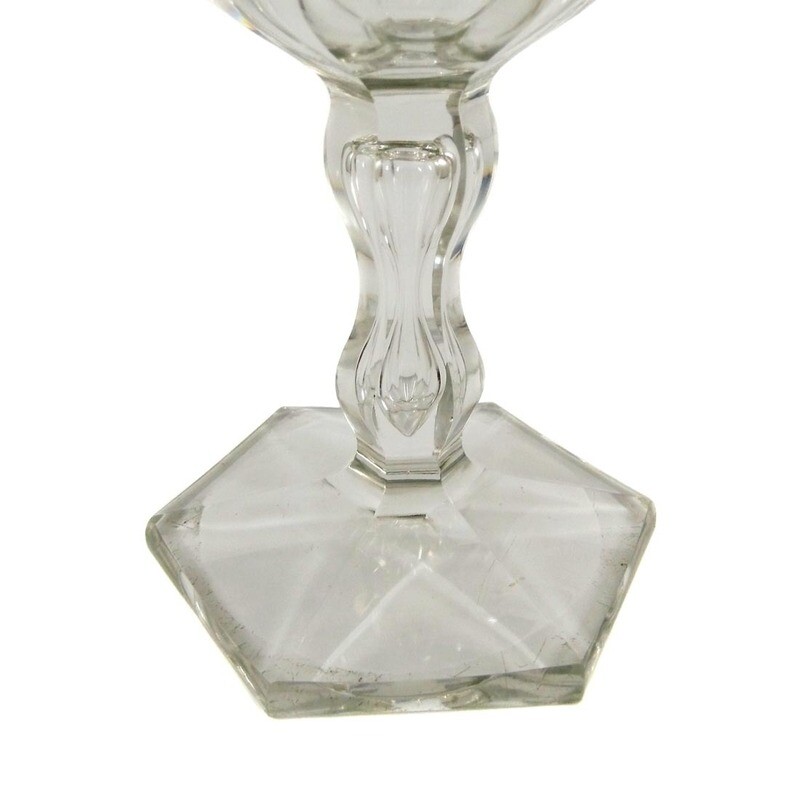 Cup made of peel-cut crystal glass, Val Saint Lambert, Lalaing series, 1890
