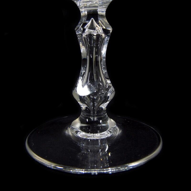 1st of 12 liqueur bowls, Val St. Lambert, Cristal Schwanz series, around 1900