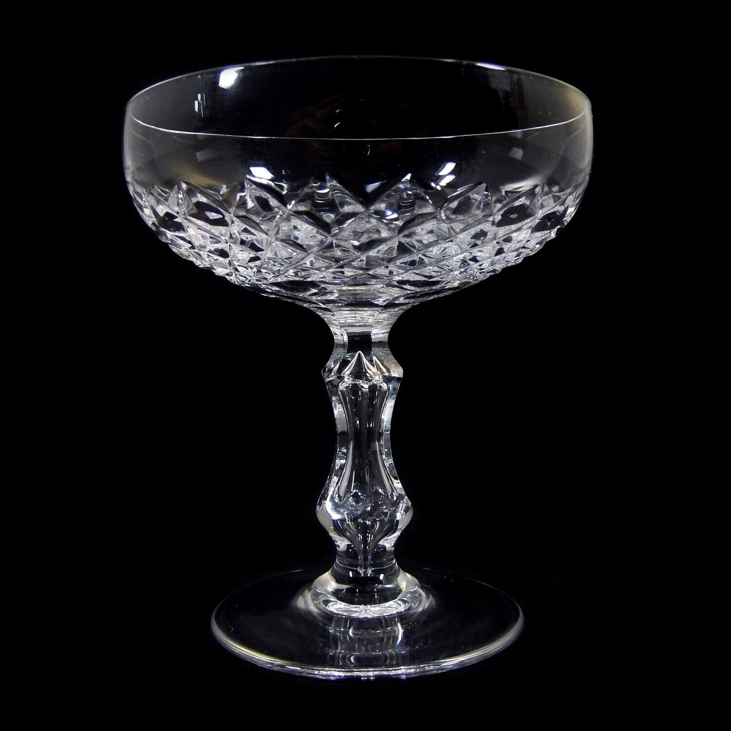 1st of 12 liqueur bowls, Val St. Lambert, Cristal Schwanz series, around 1900