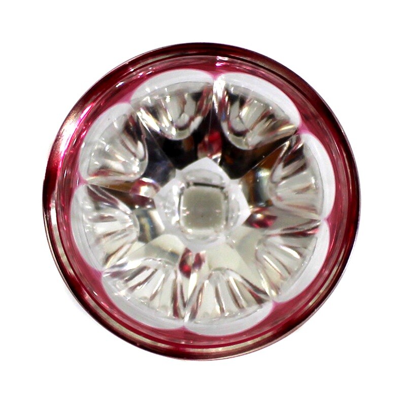Liqueur glass made of colorless crystal glass with overlay, Theresienthal, Hansa series
