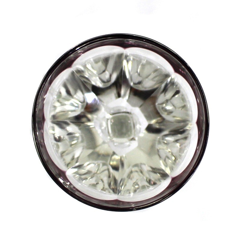Liqueur glass made of colorless crystal glass with overlay, Theresienthal, Hansa series