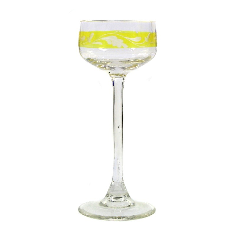 Stem glass with ornamental cut decoration, Benedikt von Poschinger around 1910