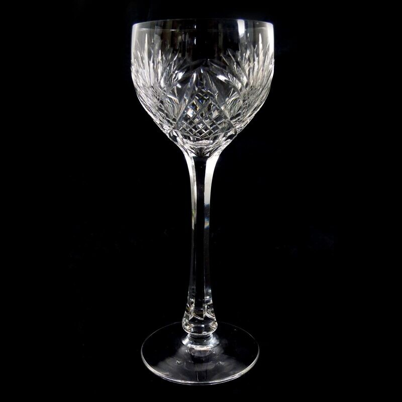 Stem glass with wedge cut decor, Cristallerie Saint Louis around 1905
