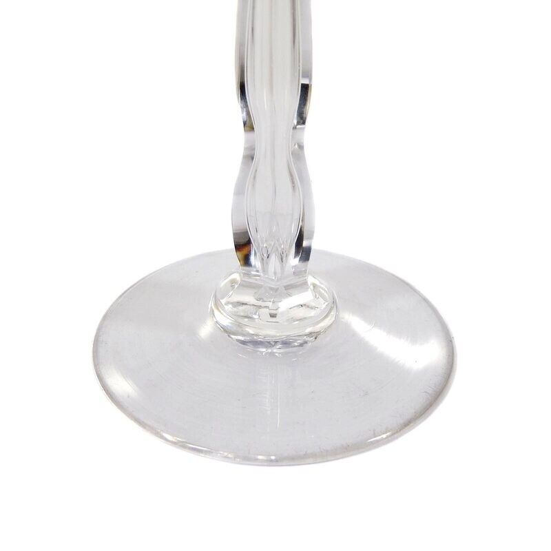 Stem glass with overlay &amp; polygonal shaft, Rheinische Glashütte around 1900-10