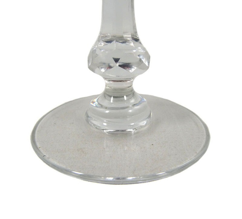 Stem glass with overlay and decorative cut decoration, Val Saint Lambert, Anvers series