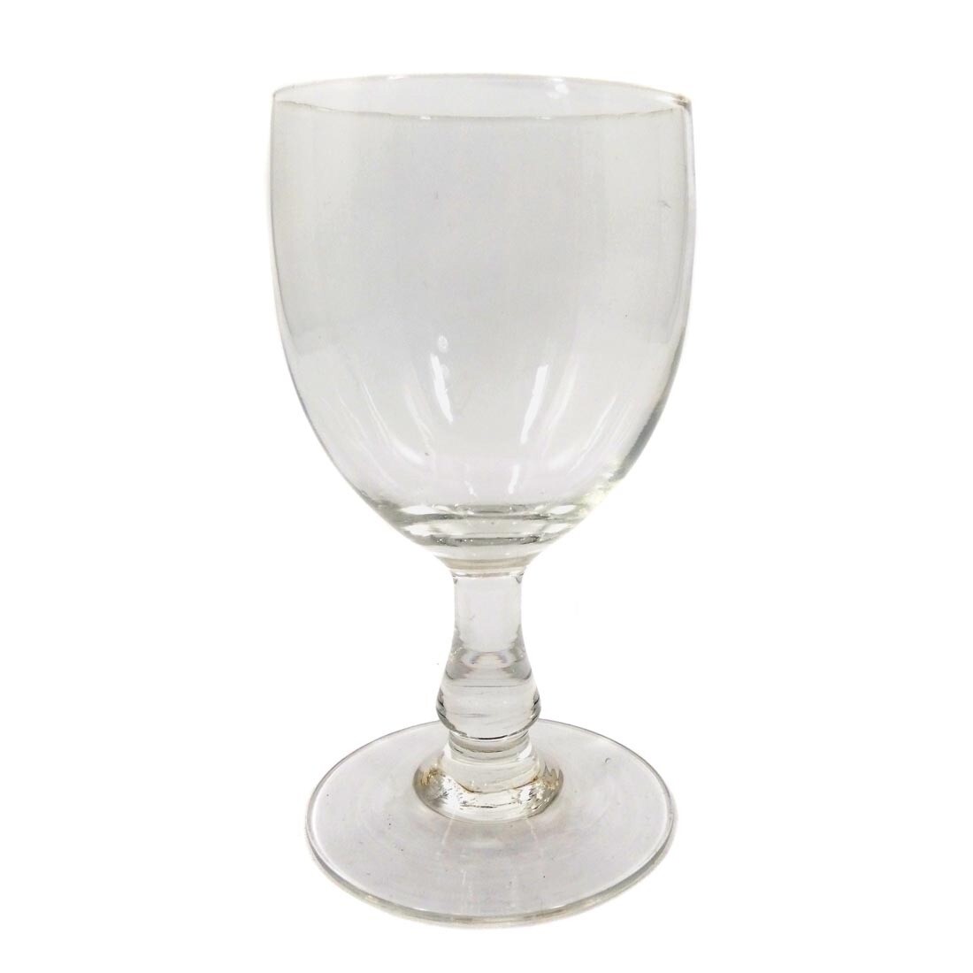 Goblet glass with baluster shaft, France, end of the 19th century.