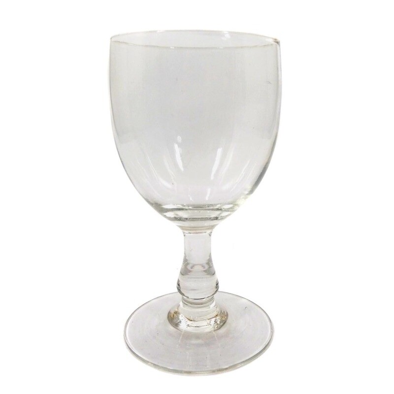 Goblet glass with baluster shaft, France, end of the 19th century.