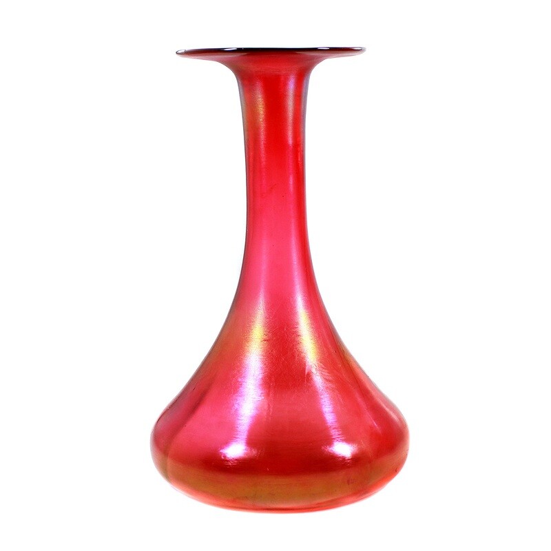 Vase, Metallic rosa glatt, Loetz für Bakalowits &amp; Söhne um 1898-99