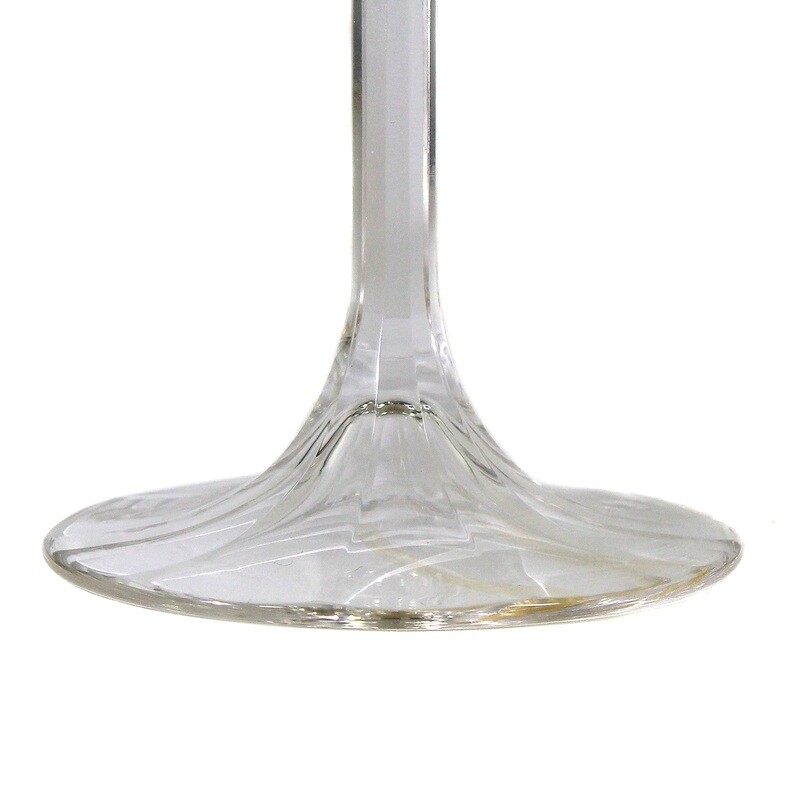 Rare stem glass with 10-fold peel cut, Meyr's nephew, Otto Prutscher around 1909